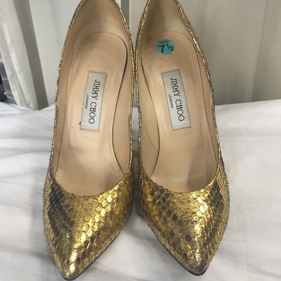 Jimmy Choo Shoes - *SOLD* Gold Jimmy Choo pumps Jimmy Choo Shoes - *SOLD* Gold Jimmy Choo pumps